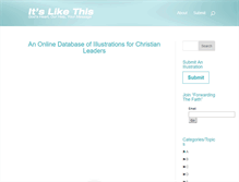 Tablet Screenshot of itslikethis.org